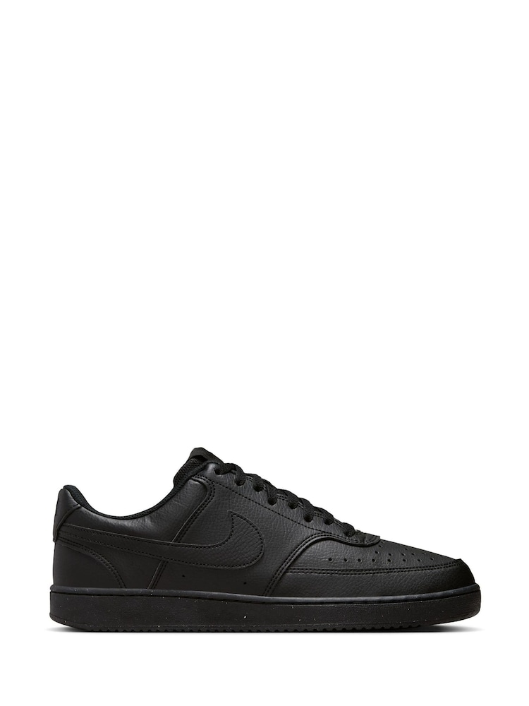 Nike Black/Black Court Vision Low Trainers - Image 3 of 12