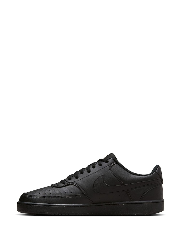 Nike Black/Black Court Vision Low Trainers - Image 4 of 12