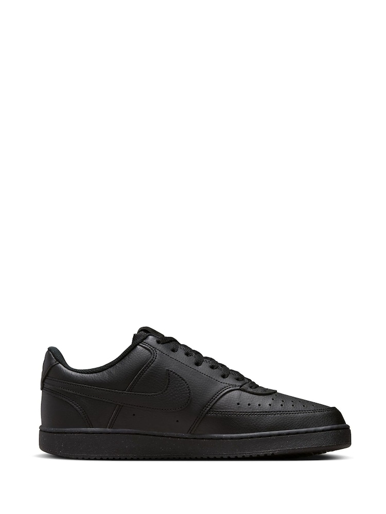 Nike Black/Black Court Vision Low Trainers - Image 5 of 12