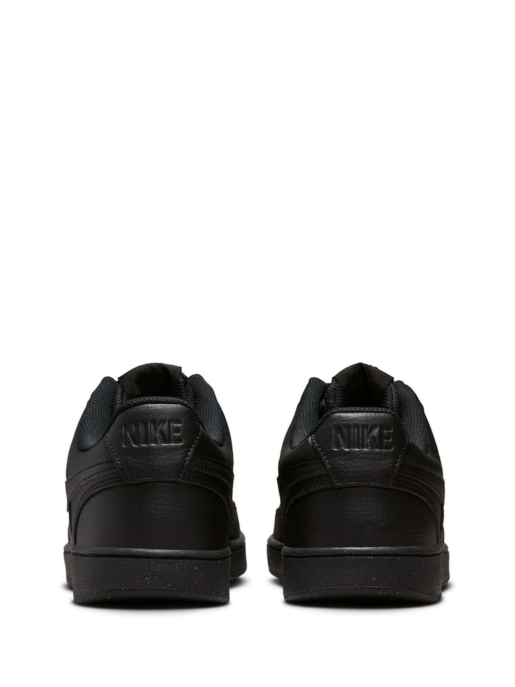Nike Black/Black Court Vision Low Trainers - Image 8 of 12