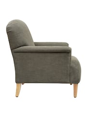 Cotswold Company Forest Green George Cotton Linen Weave Armchair - Image 4 of 5