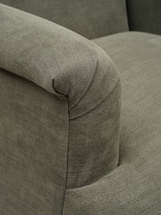 Cotswold Company Forest Green George Cotton Linen Weave Armchair - Image 5 of 5