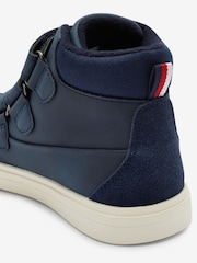 Navy Blue Standard Fit (F) Touch Fastening Boots - Image 4 of 4