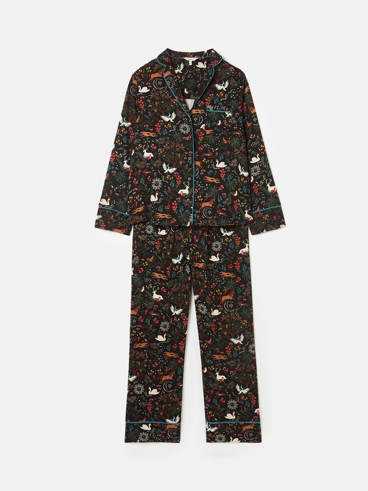 Joules Alma Black Pyjama Set - Image 5 of 5