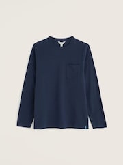 Seasalt Cornwall Blue Merthen Long Sleeve Top - Image 4 of 5
