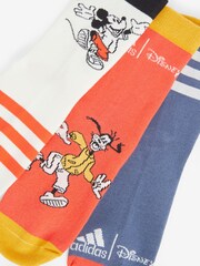 adidas Red Kids Performance Disney's Mickey Mouse Socks 3 Pack - Image 3 of 4