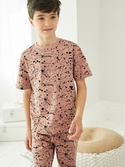 Teal/Grey Splat Oversized Short Pyjamas 3 Pack (1.5-16yrs) - Image 1 of 15