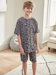 Teal/Grey Splat Oversized Short Pyjamas 3 Pack (1.5-16yrs) - Image 2 of 15