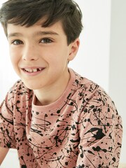 Teal/Grey Splat Oversized Short Pyjamas 3 Pack (1.5-16yrs) - Image 5 of 15