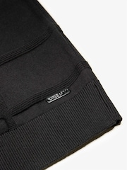 Luke 1977 Black Elgin Black Knitted Polo Shirt - Image 5 of 5