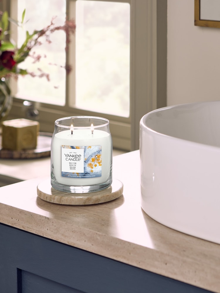 Yankee Candle Silver Birch Signature Medium Jar Candle - Image 1 of 3 Yankee Candle Silver Birch Signature Medium Jar Candle - Image 1 of 3