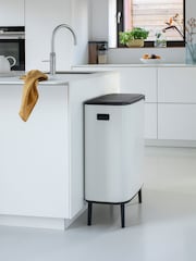 Brabantia White Bo Hi 60L Touch Bin - Image 1 of 3