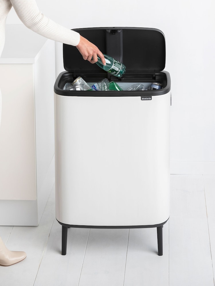 Brabantia White Bo Hi 60L Touch Bin - Image 2 of 3