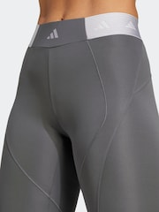 adidas Grey Hyperglam Full Length Leggings - Image 4 of 8