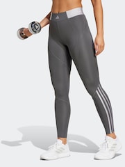 adidas Grey Hyperglam Full Length Leggings - Image 5 of 8