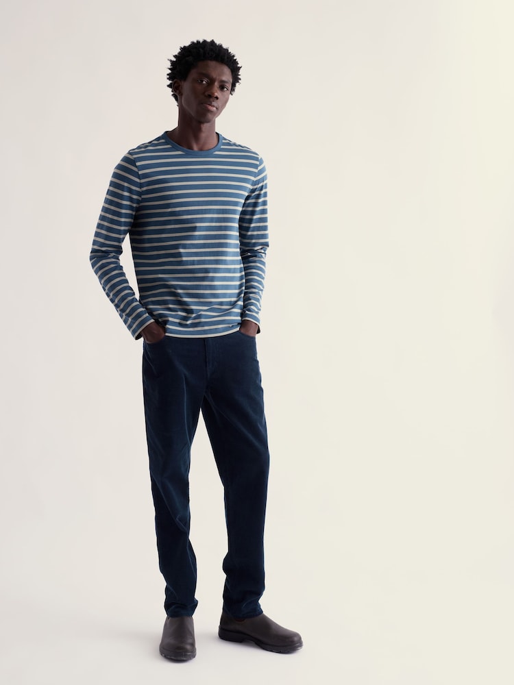 Seasalt Cornwall Blue Felling Cord Trousers - Image 2 of 5 Seasalt Cornwall Blue Felling Cord Trousers - Image 2 of 5