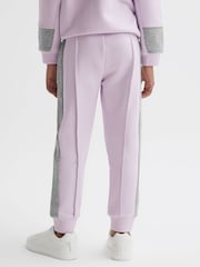 Reiss Lilac Mirror 4-9 yrs Side Stripe Drawstring Joggers - Image 3 of 5