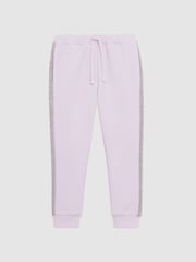 Reiss Lilac Mirror 4-9 yrs Side Stripe Drawstring Joggers - Image 5 of 5