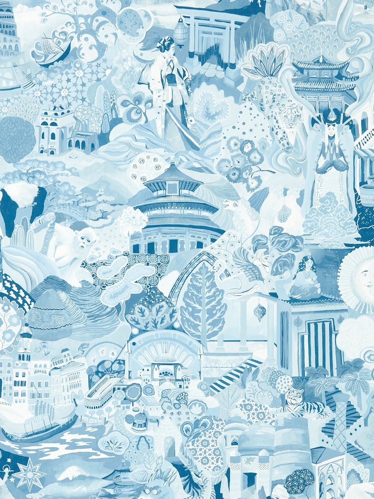 Harlequin Blue Journey of Discovery 10.05M Wallpaper - Image 1 of 1