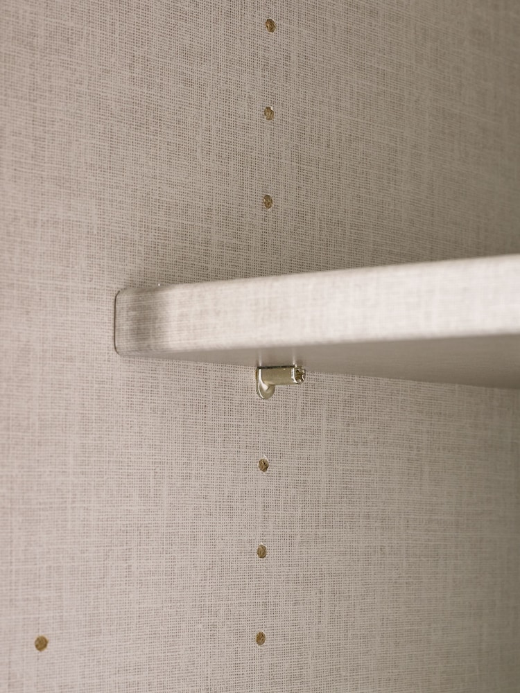 Rauch White Cameron Wood and Centre Mirror Semi 1.3m Sliding Fitted Wardrobe - Image 3 of 3 Rauch White Cameron Wood and Centre Mirror Semi 1.3m Sliding Fitted Wardrobe - Image 3 of 3