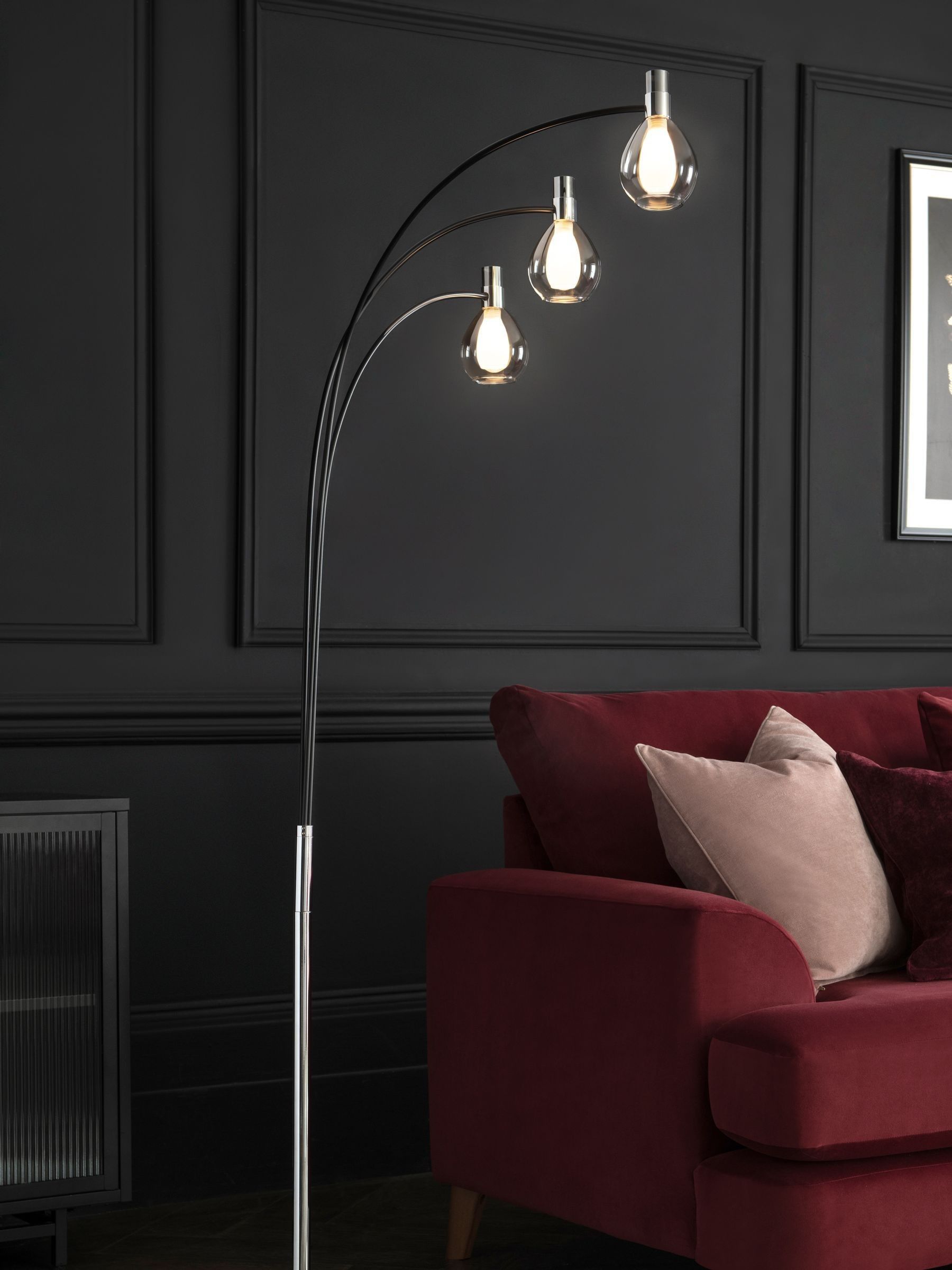 Buy Chrome Carson 3 Light Floor Lamp from the Next UK online shop