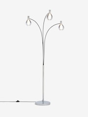 Chrome Carson 3 Light Floor Lamp - Image 5 of 8