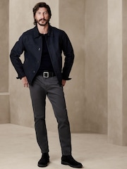 Banana Republic Dark Grey Slim Rapid Movement Chino - Image 1 of 4