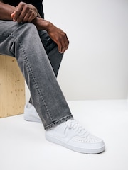 Nike White Court Vision Low Trainers - Image 1 of 10