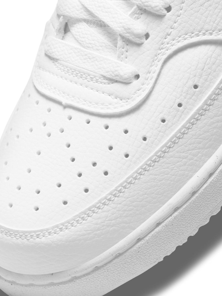Nike White Court Vision Low Trainers - Image 11 of 12