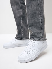 Nike White Court Vision Low Trainers - Image 2 of 10