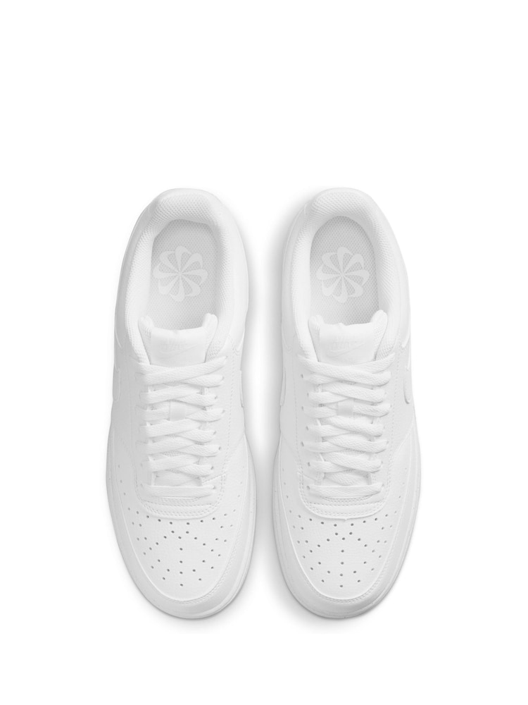 Nike White Court Vision Low Trainers - Image 9 of 12