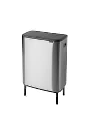 Brabantia Matt Steel Fingerprint Proof Bo Hi 60L Touch Bin - Image 1 of 3