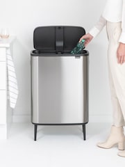 Brabantia Matt Steel Fingerprint Proof Bo Hi 60L Touch Bin - Image 3 of 3