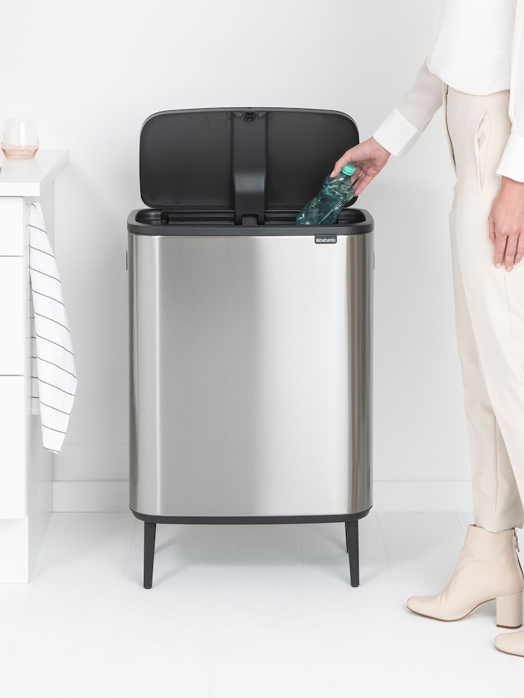 Brabantia Matt Steel Fingerprint Proof Bo Hi 60L Touch Bin - Image 3 of 3