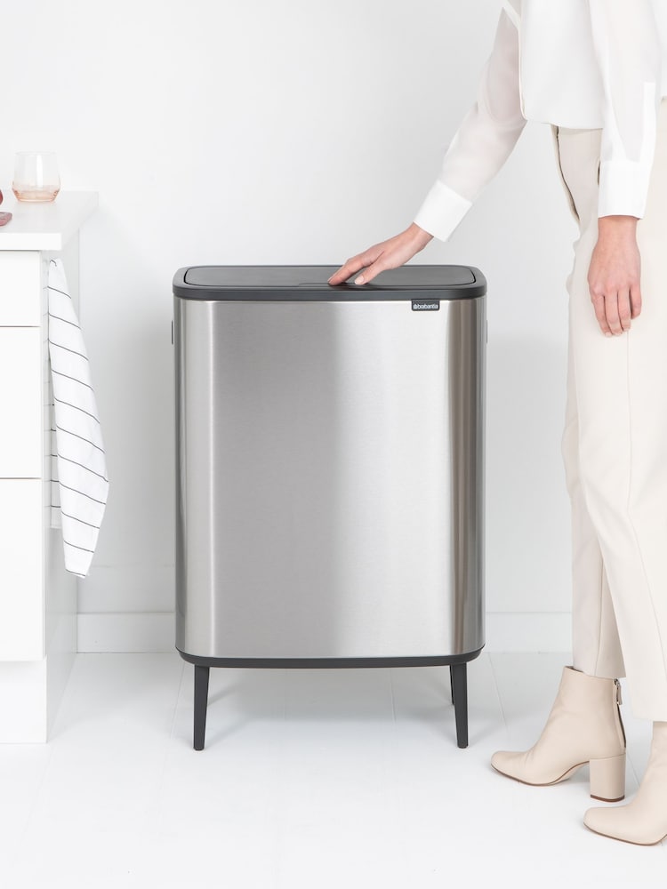 Brabantia Matt Steel Fingerprint Proof Bo Hi 60L Touch Bin - Image 6 of 6