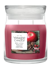 Yankee Candle Red Apple Wreath Signature Medium Jar Candle - Image 1 of 2