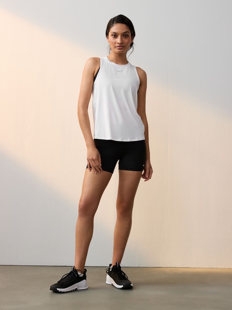 Nike White Dri-FIT One Classic Tank Top - Image 3 of 5