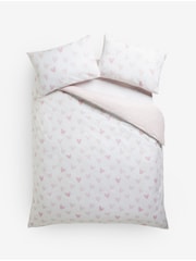 Pink Heart Reversible Duvet Cover and Pillowcase Set - Image 6 of 6