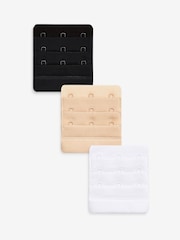 Black/White/Nude 3 Hook Bra Extender 3 Pack - Image 1 of 5
