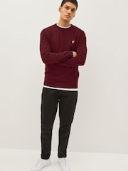 Lyle & Scott Merlot Crew Neck Cotton Merino Jumper - Image 3 of 4
