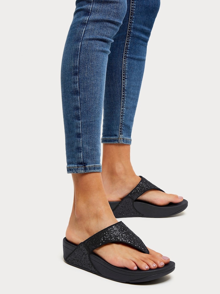 Azul - Sandalias brillantes con tira al dedo Lulu de FitFlop - Imagen 2 de 3 Azul - Sandalias brillantes con tira al dedo Lulu de FitFlop - Imagen 2 de 3