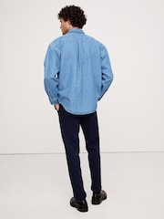 Banana Republic Blue Slim Rapid Movement Chino - Image 3 of 5