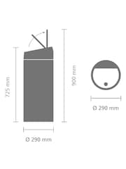 Brabantia White New 30L Touch Bin - Image 6 of 6