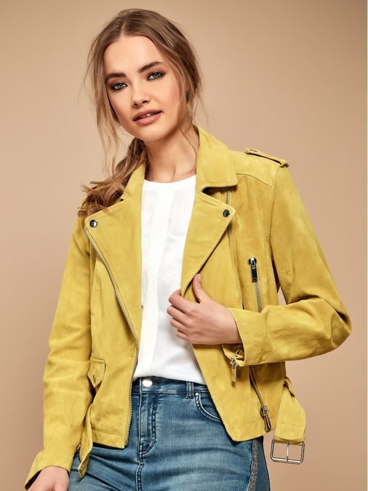 Sonder Studio Yellow Real Suede Jacket - Image 1 of 2