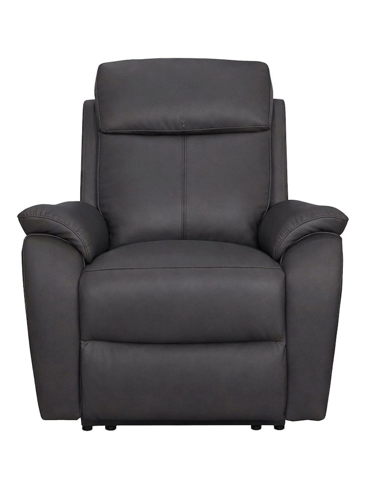 Aspire Furniture Charcoal Kingsmere 1 Seater Power Recliner Armchair - Image 2 of 6 Aspire Furniture Charcoal Kingsmere 1 Seater Power Recliner Armchair - Image 2 of 6
