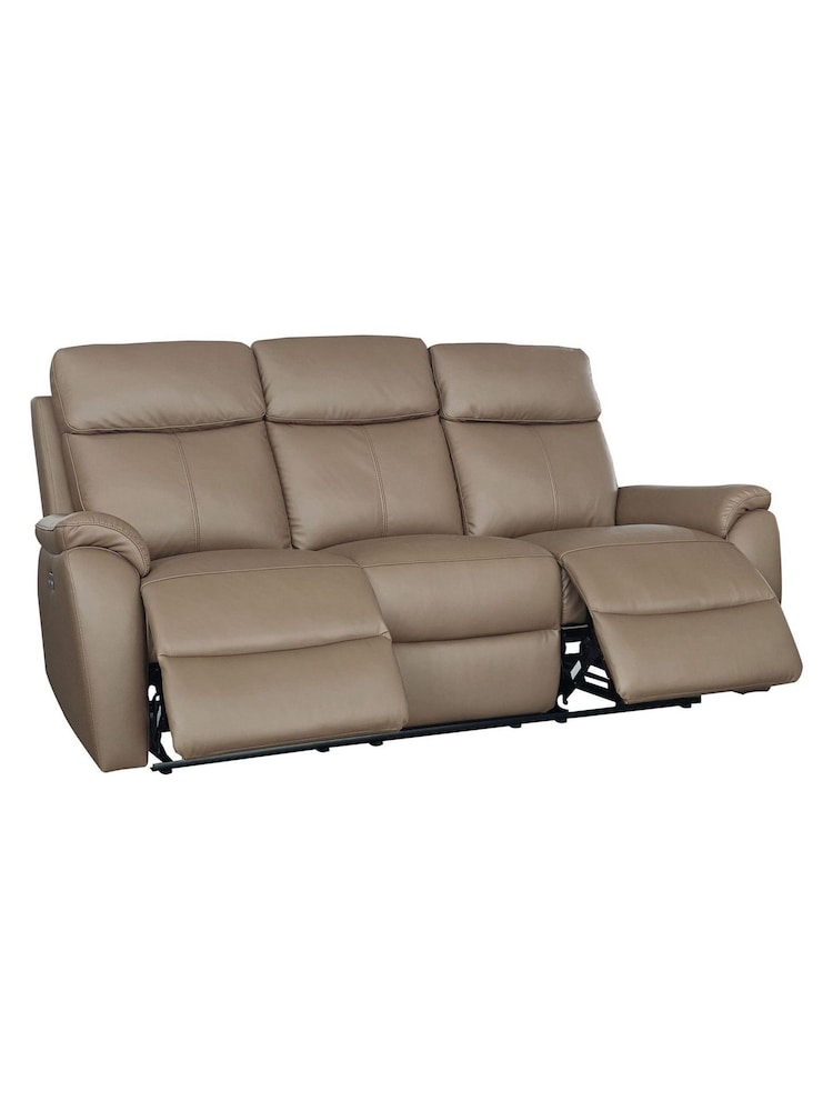 Aspire Furniture Mushroom Kingsmere 3 Seater Power Recliner Sofa - Image 2 of 6