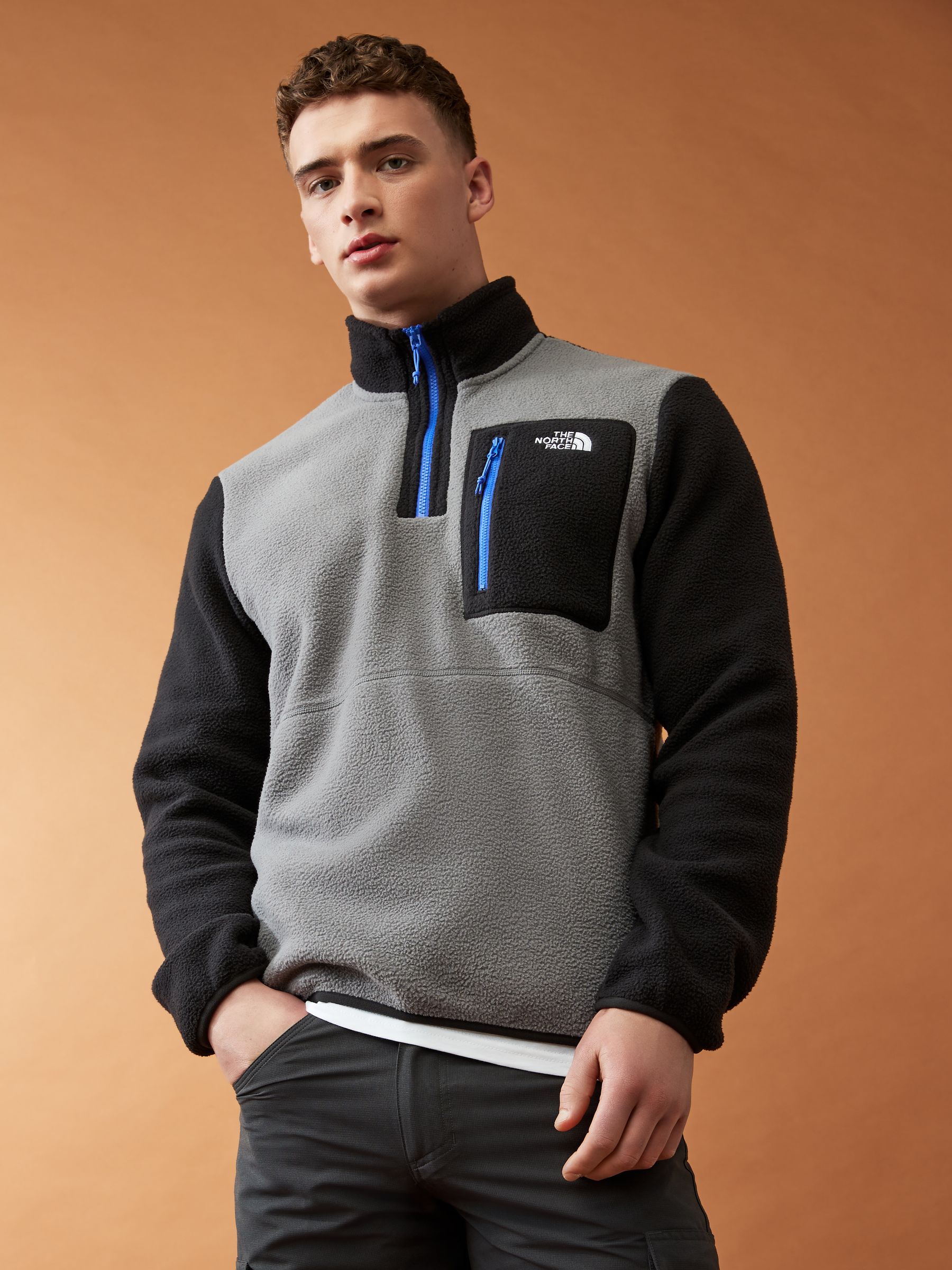 Buy The North Face Grey Mens Yumiori 1 4 Zip Fleece from Next Luxembourg