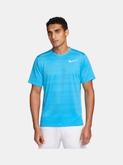 Nike Light Blue Miler Dri-FIT UV Running T-Shirt - Image 1 of 5