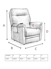 Aspire Furniture Twilight Ascend 1 Seater Power Riser Recliner Armchair - Image 5 of 6