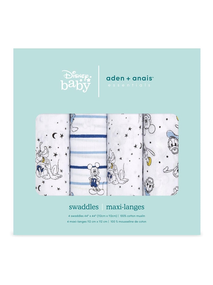 Набор 4 100хлопковых одеял из муслина Aden & Anais Essentials - Изображение 2 из 3 Набор 4 100хлопковых одеял из муслина Aden & Anais Essentials - Изображение 2 из 3
